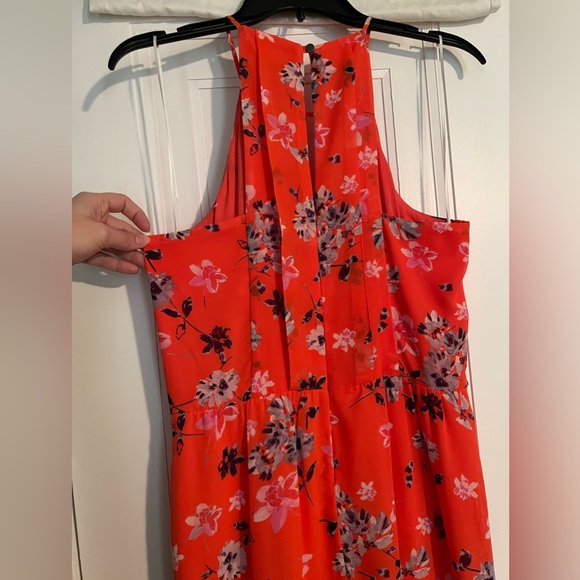 EUC Vince Camuto Floral-Print Chiffon High-Low Maxi
Dress, Size 6 - Picture 8 of 12